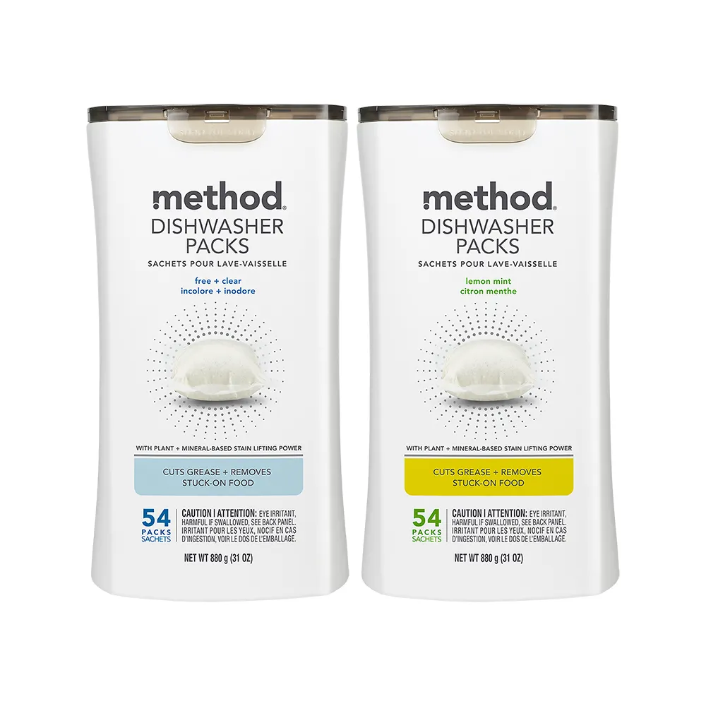 【method 美則】潔淨三效聰明洗碗球54顆(洗碗機專用 洗滌球 洗碗錠洗碗粉)