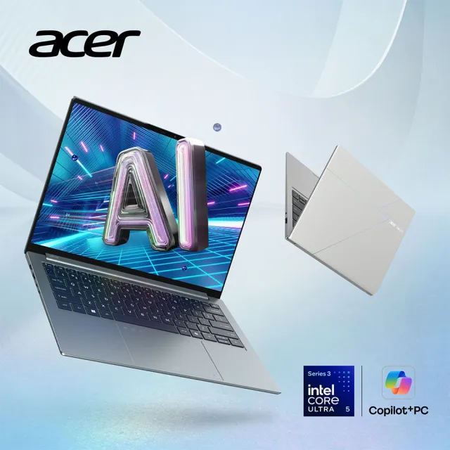 【Acer 宏碁】14吋Ultra X9 3K OLED輕薄AI筆電-銀(Swift Go/SFG14-I71-95L1/Ultra X9-388H/32G/1TB/W11)