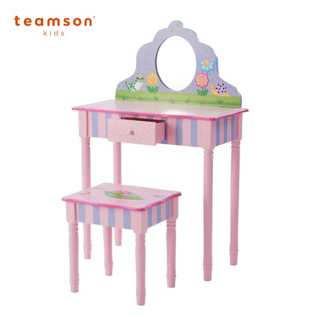 【Teamson】魔法花園木製梳妝台組
