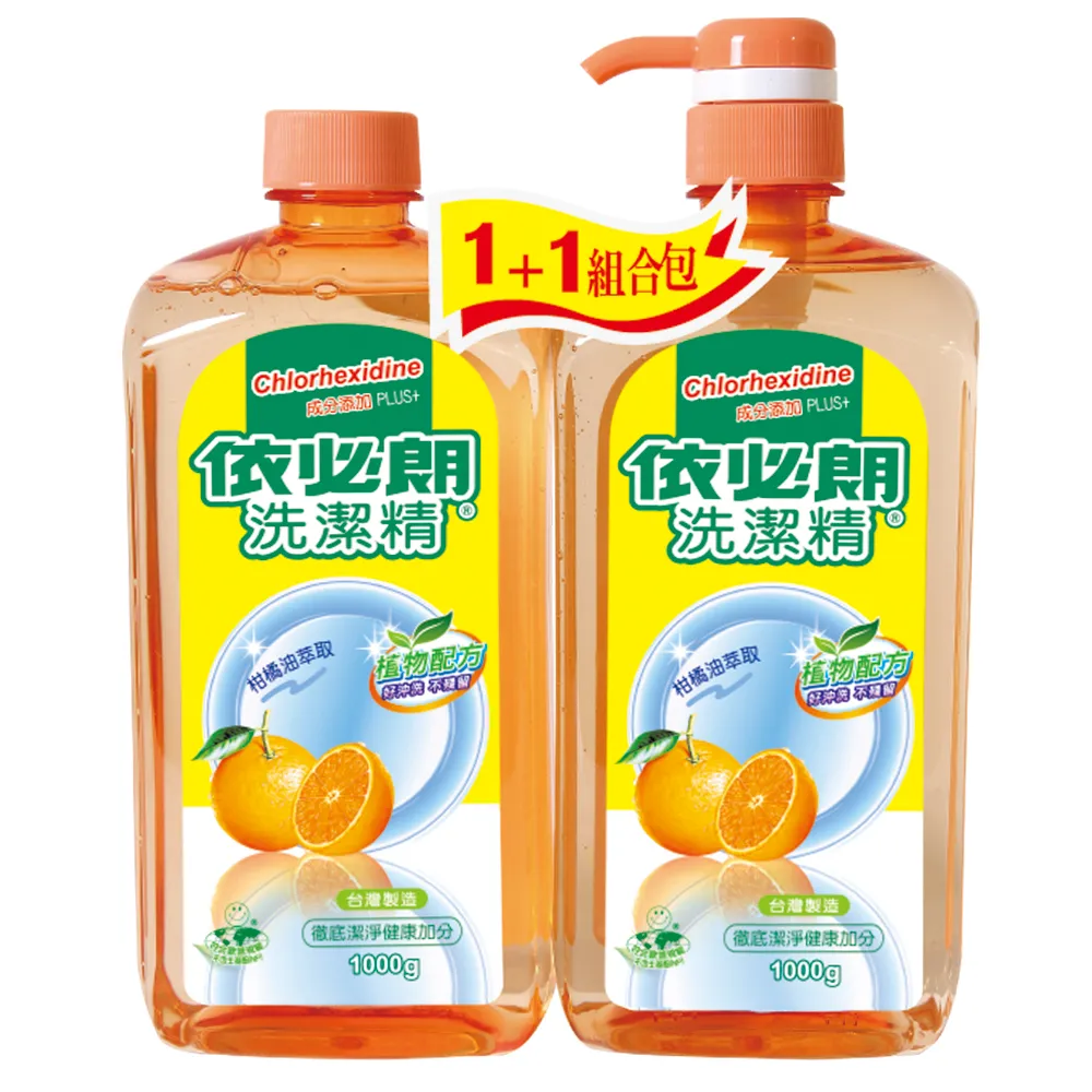 【IBL 依必朗】柑橘洗潔精1000g+1000g*6組(買3組送3組)