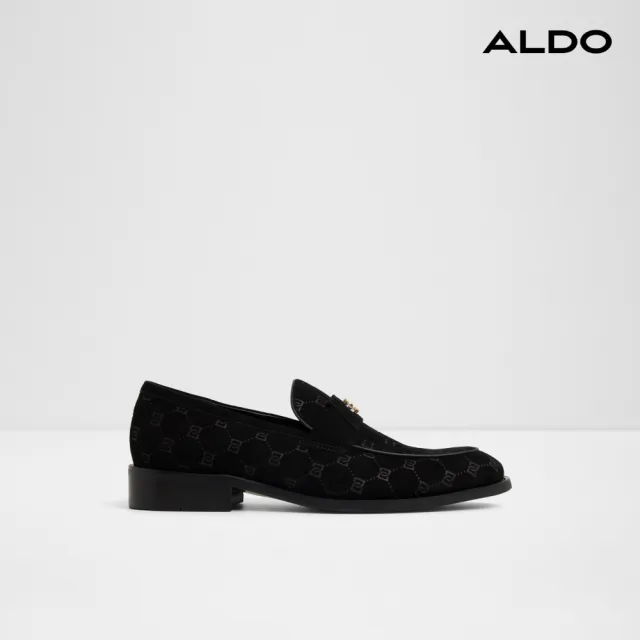 【ALDO】BECK-時尚都會印花皮鞋-男鞋(花黑色)