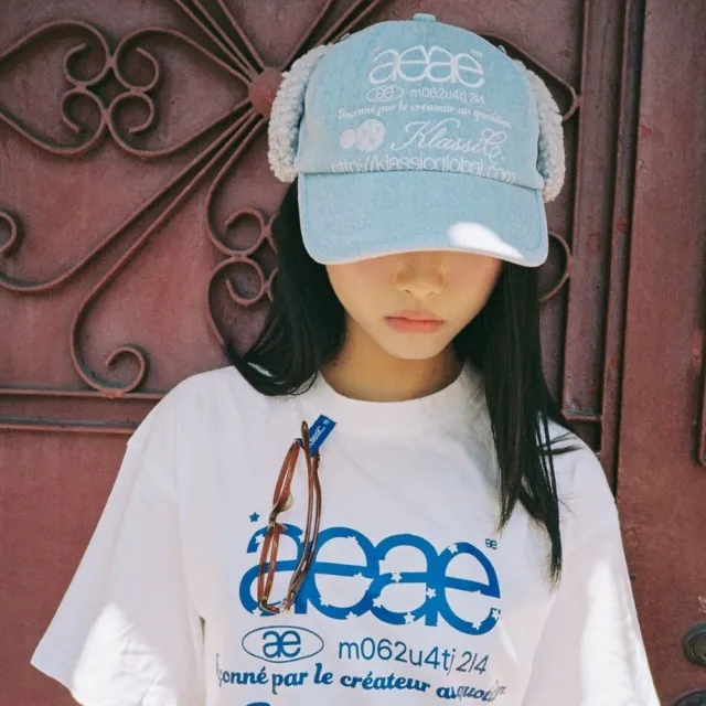 【KlassiC.】aeae 遮耳棒球帽 韓星私服標配設計師品牌 aeae 聯名限定款+眼鏡插槽設計