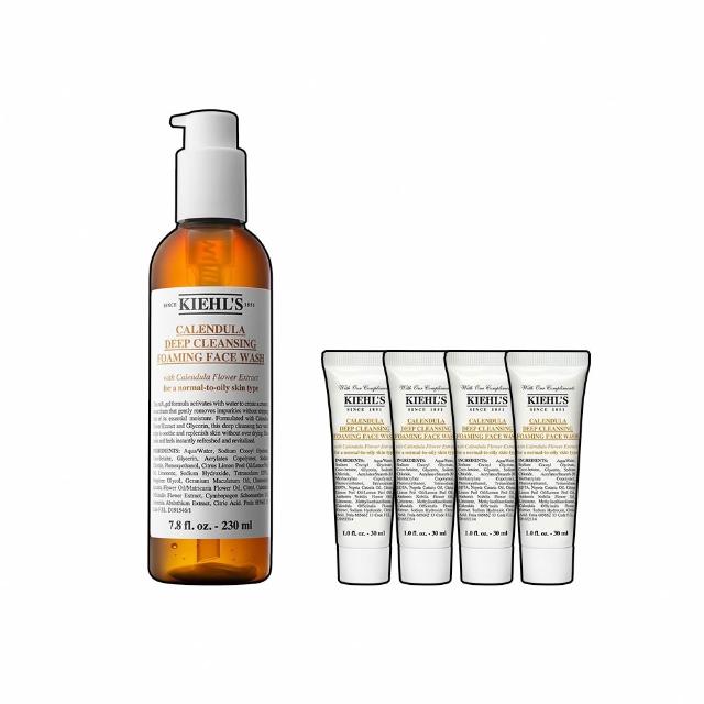 【Kiehl’s 契爾氏】官方直營 金盞花泡泡潔面凝露230ml(Kiehl’s/保濕 舒緩)