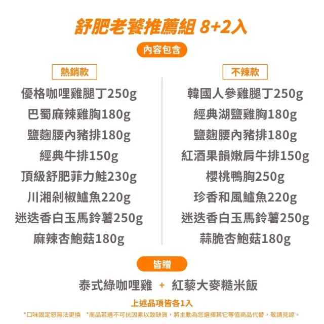 【野人舒食】舒肥老饕推薦組(加贈好禮2入)