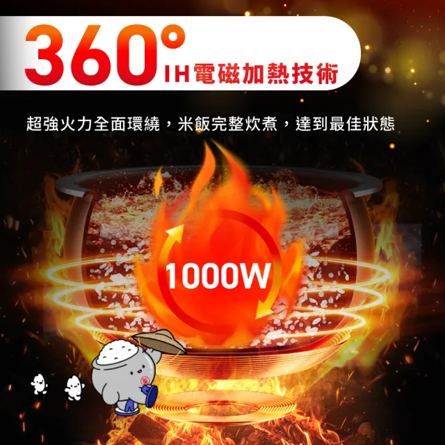 【Tefal 特福】蒸能煮 球釜8人份 IH萬用電子鍋-RK8131H0(電飯鍋/煮飯鍋/燉湯/煮粥)