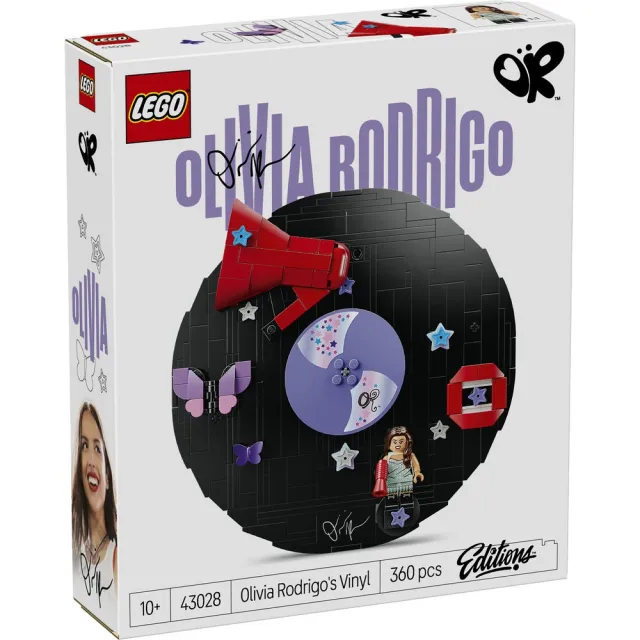 【LEGO 樂高】Editions 43028 奧莉維亞．羅德里戈的黑膠唱片(創意遊戲 居家擺設 禮物 玩具)