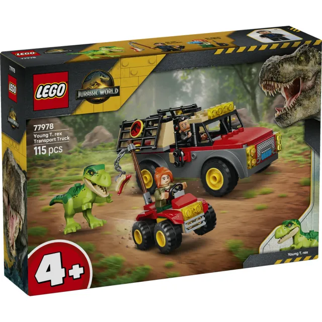 【LEGO 樂高】侏羅紀世界系列 77978 小暴龍運輸車(恐龍 創意遊戲 禮物 兒童玩具)