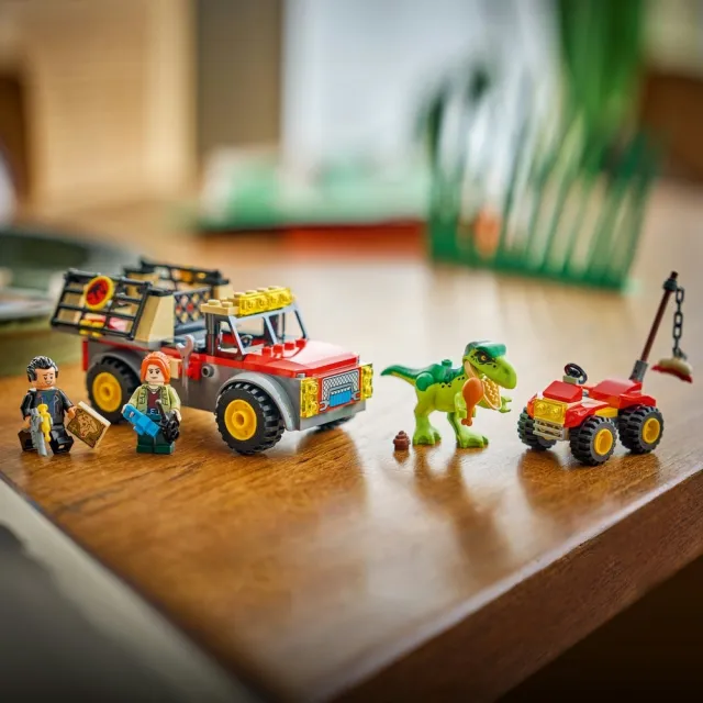 【LEGO 樂高】侏羅紀世界系列 77978 小暴龍運輸車(恐龍 創意遊戲 禮物 兒童玩具)