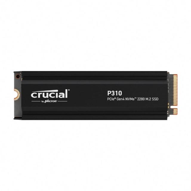 【Crucial 美光】P310 2TB Gen4 NVMe PCIe M.2 SSD固態硬碟(最高讀取7100MB/s 5年保/含散熱片)