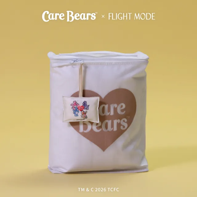 【飛航模飾】Care Bears 100%頂級60支天絲Ｘ冰絲 雙人天絲枕頭套床包組 (附可愛收納袋)