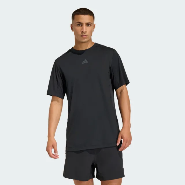 【adidas 愛迪達】短袖上衣 男 訓練 慢跑 吸濕排汗 亞規 D4T PRIMELIFT T 黑 KE9937