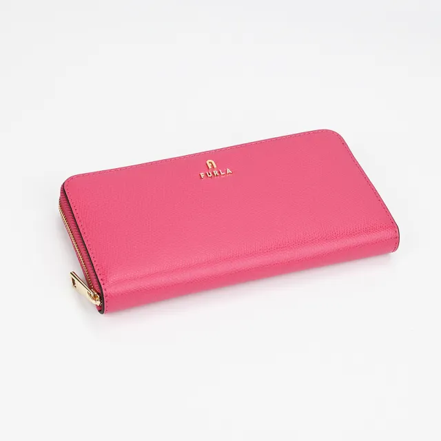 【FURLA 芙拉】Camellia XL 12卡拉鍊長夾(粉紅)