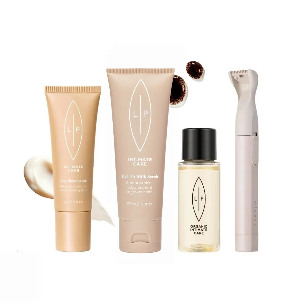 【LIP Intimate Care 瑞典私密護理】VIO私密除毛保養組(私密除毛 比基尼線 貝印除毛刀)