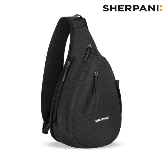 【Sherpani】RFID 防盜多功能斜肩包 26I Esprit AT 10L｜黑色 (RFID屏蔽 平板適用)
