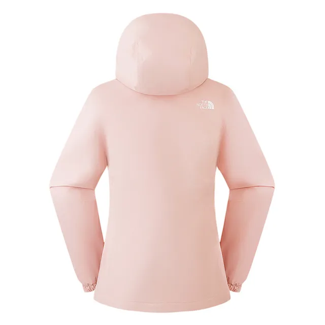 【The North Face】北面女款粉色DRYVENT防水衝鋒衣｜8EYGLK6(外套)