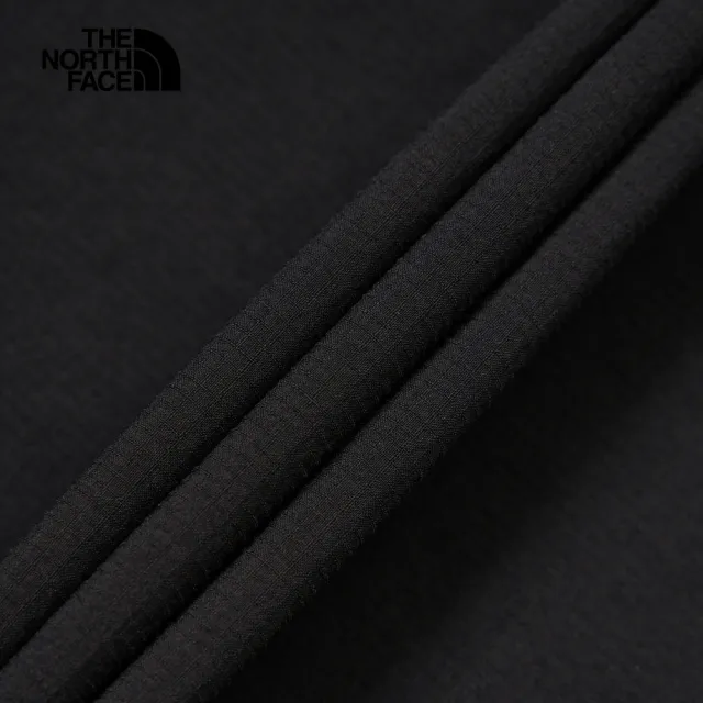 【The North Face】北面男款黑色吸濕排汗涼感縮口長褲｜8CQMJK3