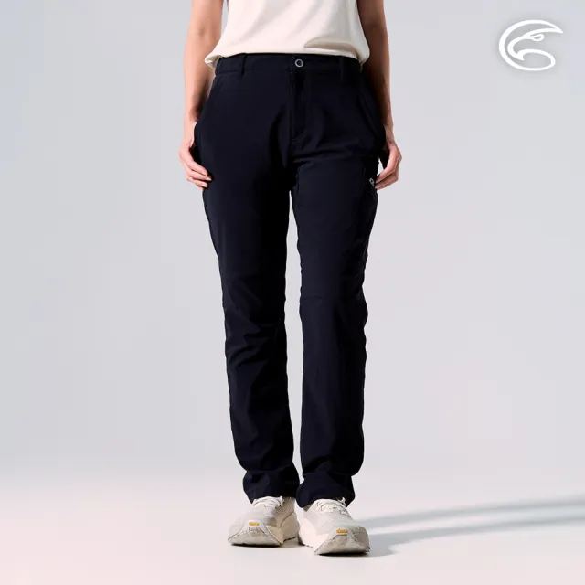 【ADISI】女四向彈極耐磨透氣機能健旅褲 AP2611097 宙黑 S-2XL｜四面彈性 防刮 登山健行 快乾 休閒褲