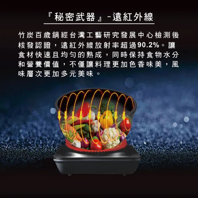 FULOTO-全竹炭百歲保鮮鍋超值組