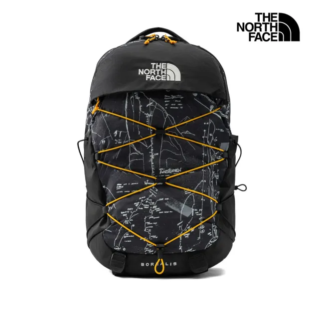 【The North Face】北面男女款深灰色DWR防潑水大容量休閒後背包｜52SEMV3 筆電包/登山包
