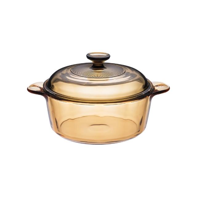 【CorelleBrands 康寧餐具】2.25L晶彩透明鍋