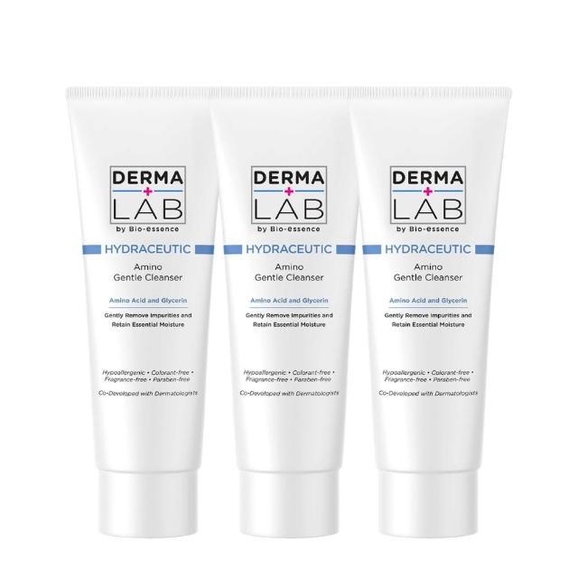 【DermaLab 德美醫研】胺基酸親膚溫和潔顏乳100g(3入組)