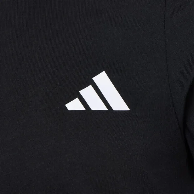 【adidas 愛迪達】M Run Ess G T 男 T恤 運動上衣 休閒短袖 黑 亞版 吸濕排汗(LC8174)