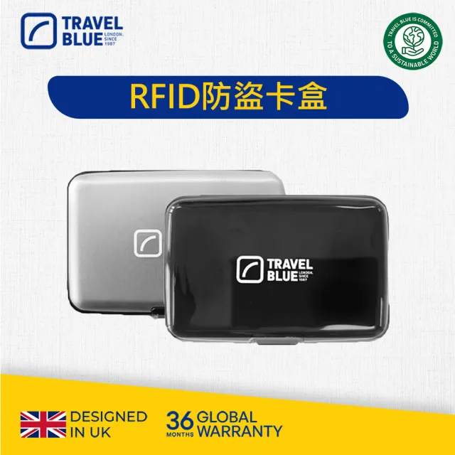 【Travel Blue 藍旅】雙11 RFID防盜卡盒_TB703(黑/銀兩色可選)