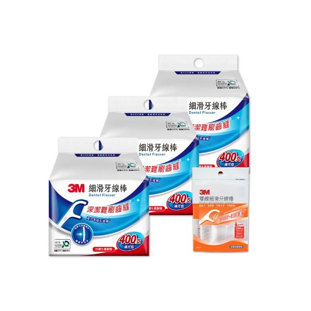 【3M】細滑牙線棒補充包1200支_ECO包裝