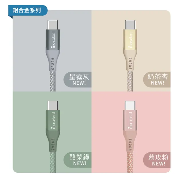 【mo select】特談100W 快充組★100W充電頭/充電器 + Type C 手機充電線(mo選/手機/筆電/平板/耳機適用)