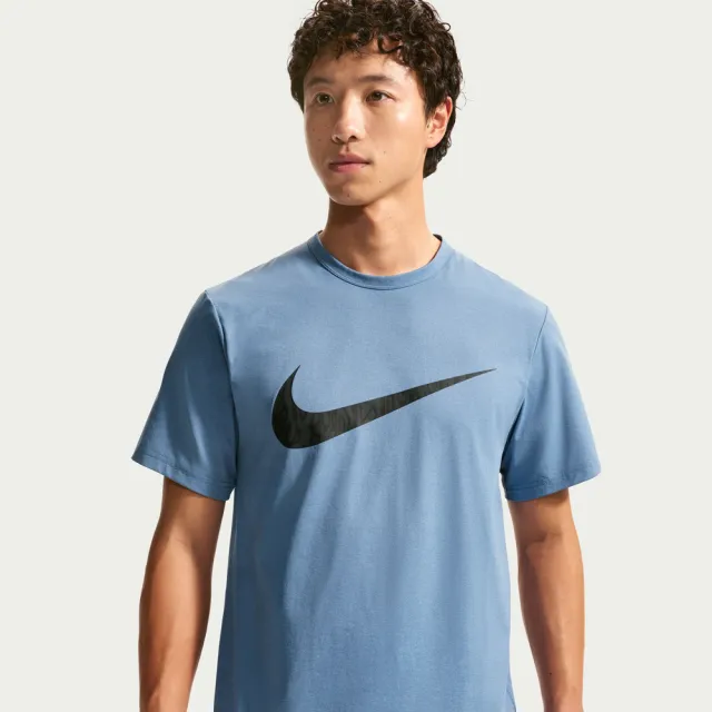 【NIKE 耐吉】短袖上衣 男 T恤 運動 速乾 AS M NK DF UV HYVERSE SS TOP 藍 IV4813-459