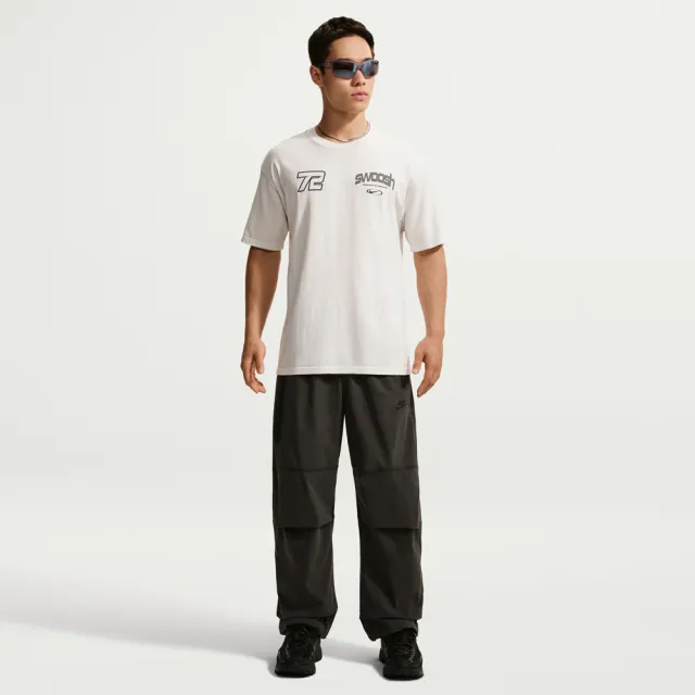 【NIKE 耐吉】短袖上衣 男 T恤 運動 寬鬆 AS U NSW TEE LSE SPEED AND SPO 米灰 IM3778-030
