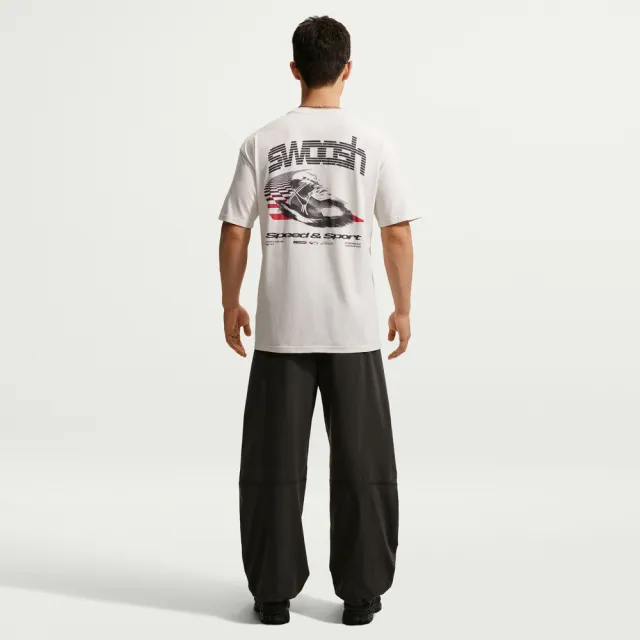 【NIKE 耐吉】短袖上衣 男 T恤 運動 寬鬆 AS U NSW TEE LSE SPEED AND SPO 米灰 IM3778-030