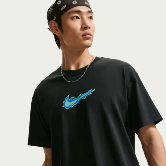 【NIKE 耐吉】短袖上衣 男 訓練 慢跑 AS M NK SS MAX 90 STREET TEE 黑 IW1201-010