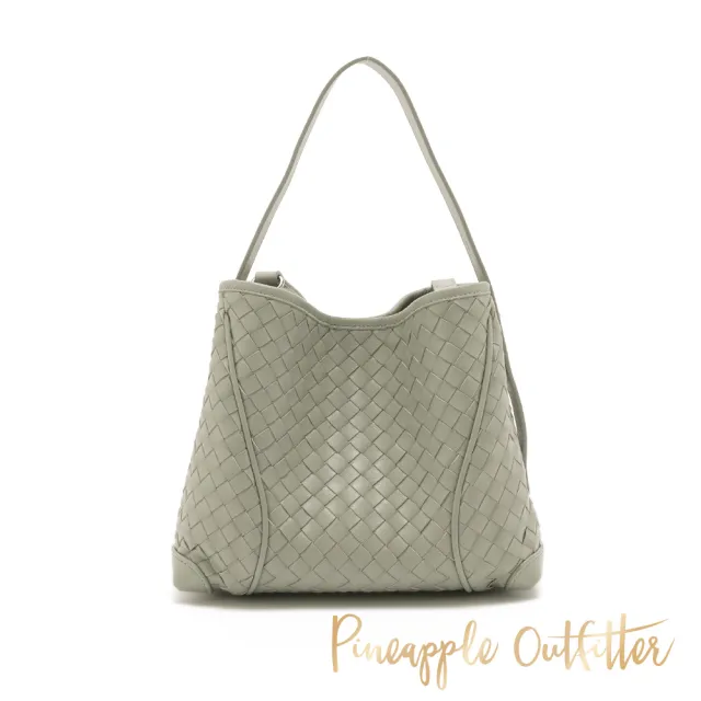 【Pineapple Outfitter】慵懶優雅編織隨身托特包(灰色)