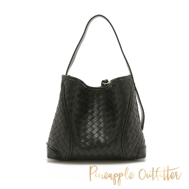 【Pineapple Outfitter】慵懶優雅編織隨身托特包(黑色)