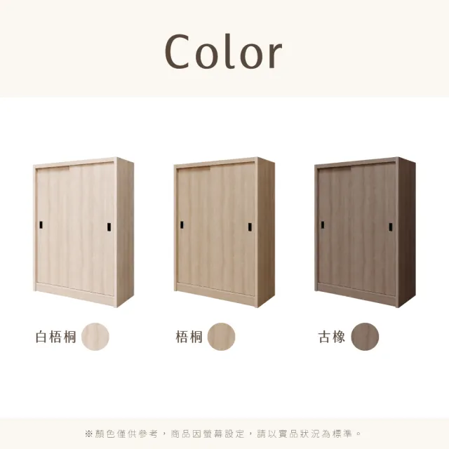 【IHouse】免組裝 台灣製4X7尺推門收納衣櫃(贈實木衣架*5)