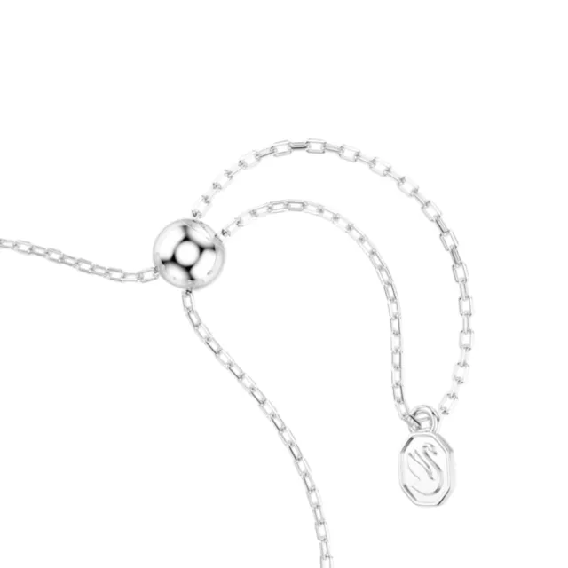 【SWAROVSKI 施華洛世奇】官方直營 Chroma 星星手鏈 白色 鍍白金色 | 5754185