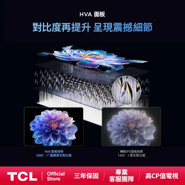 【TCL】75型 家電快配★QLED AirPlay2 Google TV 量子智慧連網液晶顯示器-基本安裝(75T6D)