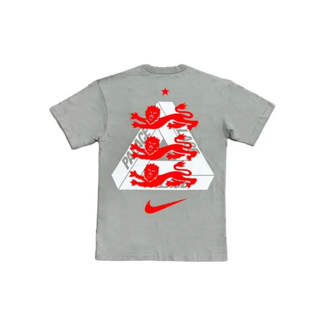 【NIKE 耐吉】Palace x Nike x England Premium Tee 英格蘭隊 聯名 短T 白/灰 IM6598