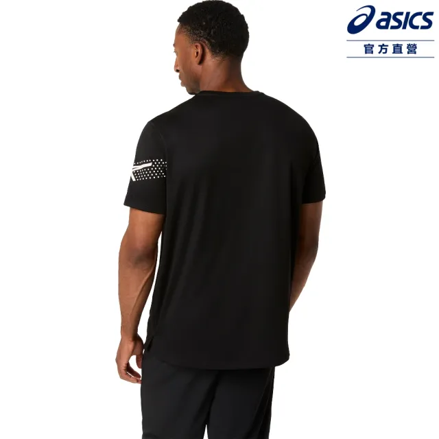 【asics 亞瑟士】ICON 短袖上衣 男款 海外版 跑步上衣(2011D458-001)