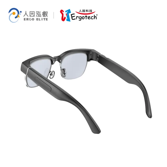 【Ergotech 人因科技】BW1300 人因淩視Aero Sight Ai智慧錄影半框眼鏡(翻譯眼鏡/錄影眼鏡/音樂眼鏡)