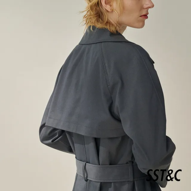 【SST&C】女裝 簡約藏青長風衣8962310003(換季55折)