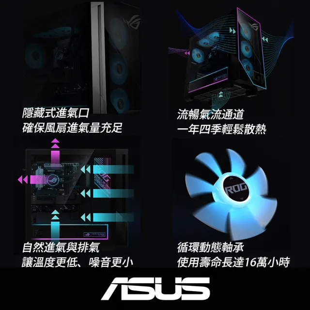 【ASUS 華碩】+27型210Hz 2K螢幕★R5 RX9060XT-16G 電競電腦(R5-8400F/16G/1TB SSD/W11/GM700TZ)