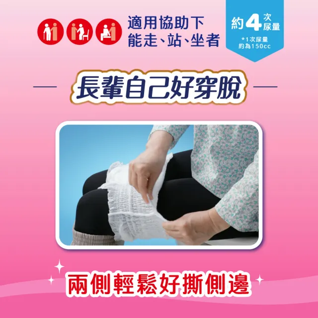 【來復易】防漏安心復健褲S-XL 箱購(成人紙尿褲/褲型紙尿褲)(3箱組)