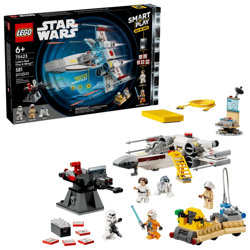 【LEGO 樂高】海外限定 智能磚塊 星際大戰 75423 路克紅五號X翼戰機
