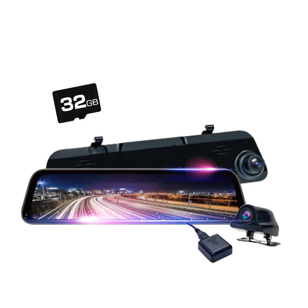 【鷹之眼】獨家贈-後鏡頭支架 12吋GPS 2K Sony前後行車紀錄器-附64G卡(TA-B001 行車記錄器)