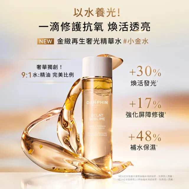 【DARPHIN 朵法】金緻再生旅行三件組(金緻再生奢光精華水30ml/化妝水/小金水)