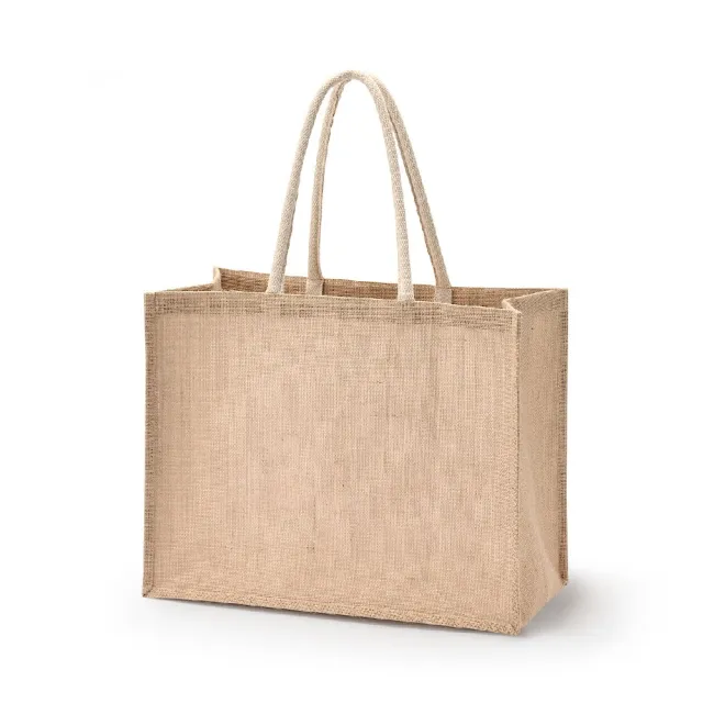 【MUJI 無印良品】黃麻購物袋原色A3