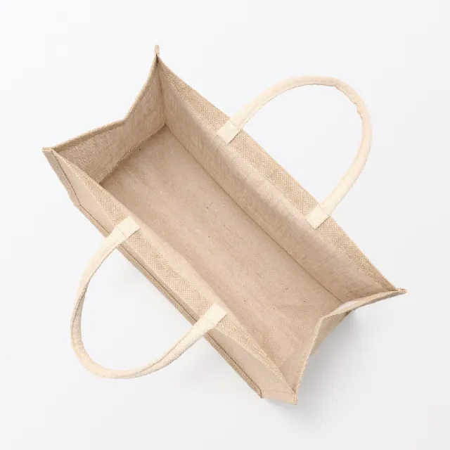 【MUJI 無印良品】黃麻購物袋原色A3