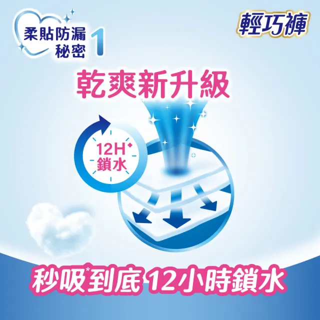 【滿意寶寶】獨家-瞬潔乾爽輕巧褲L-XXL 4箱組 (褲型/日本製)